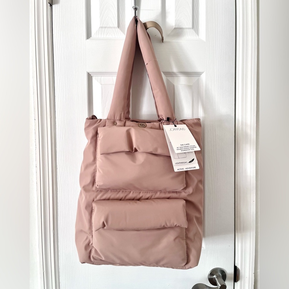 THE CAPRI
18" HIGH-DENISTY NYLON
DOUBLE HANDLE SHOPPER
WORKBOOK TOTE